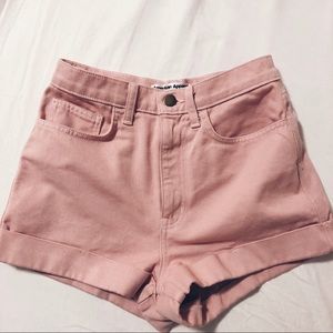 American Apparel pink denim short